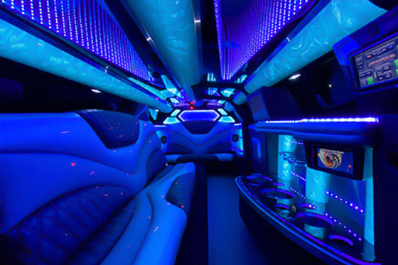 limo with bar area